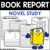 Book Report | Novel Study Template - Ideal for Grades 3-6
