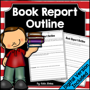 Preview of Book Report Outline | Printable & Digital