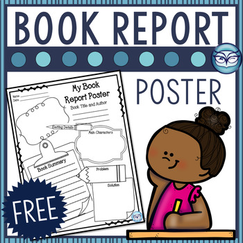 Preview of Book Report Poster FREE