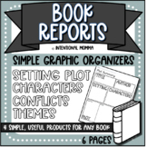 Book Report Printable Graphic Organizers