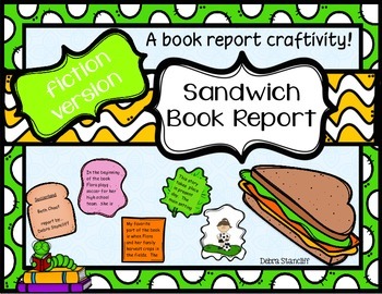 Preview of Book Report Sandwich ~fiction~