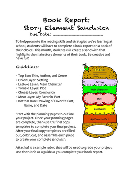 what is a sandwich book report