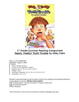 Preview of Book Report Summer Homework Editable