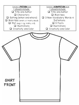 Book Report T-Shirt Style by The Weekly Sprinkle | TpT