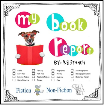 Preview of Book Report Template & Graphic Organizers