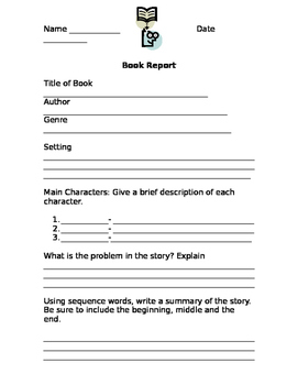 how to write a rough draft for a book report