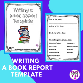 Preview of Book Report Template