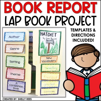 book report lapbook template