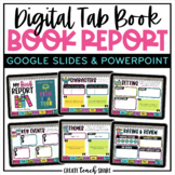 Book Report Template | Digital Tab Book | Google Slides & 