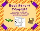 Book Report Template With Planning Sheet - 1st, 2nd, 3rd Grade