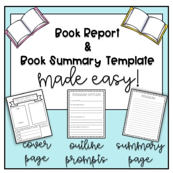 Preview of Book-Report-Template-for-5th-Grade 4th & 3rd grade