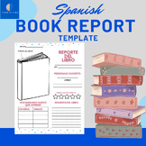 Book Report Template in Spanish-Reporte del libro