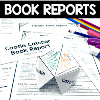 Preview of Book Report Templates for Any Book or Graphic Novel FUN Book Activities & Craft