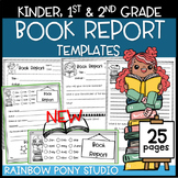 Book Report Templates for Kinder, 1st, and 2nd Grade - Boo