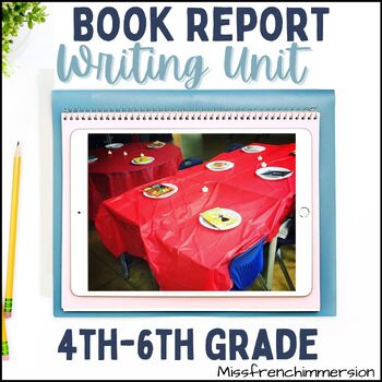 Preview of Book Report Writing Unit Grade 4-6 - Book Report Templates (English Version)