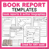 Book Report and Author Biography Templates