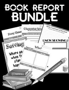 Preview of Book Report and Story Elements Bundle Set of 7 activities