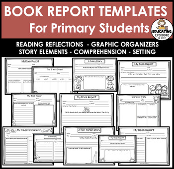 Preview of Book Reports for Primary Learners Reading Responses