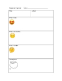 Book Response Emoji Graphic Organizer