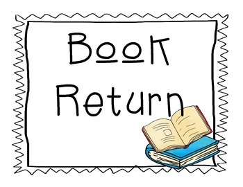 Preview of Book Return FREEBIE