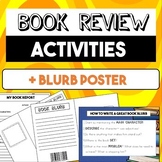 Book Review Activities  + 'How to Write a Great Blurb' Poster