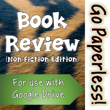 Preview of Digital Book Report / Review: NON-FICTION for Google Drive- Distance Learning