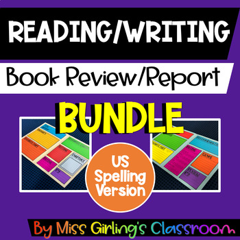 Preview of Book Review/Report BUNDLE - All Elementary Versions - US Spelling
