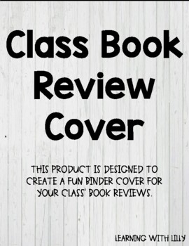 book review cover page