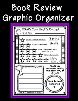 book review graphic organizer 2nd grade