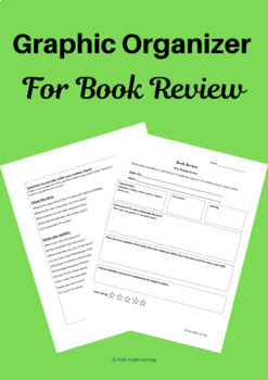 Preview of Book Review Graphic Organizer (For Fiction Books)