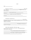 Book Review Letter Template