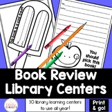 Book Review Library Centers Stations Activities to Display