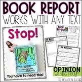 Book Report Template and Book Review Activities with Graph