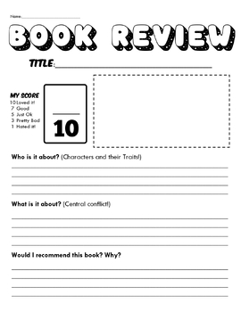 book review poster making