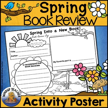 Preview of Spring Book Review Poster - Spring Into a Good Book!