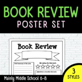 Book Review Poster Worksheets (3 styles)
