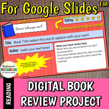 book review template google slides