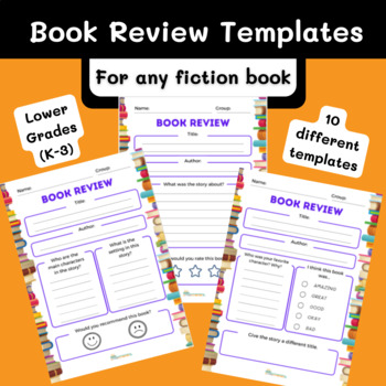 Preview of Book Review | Report | FREE Templates to use with any fiction book