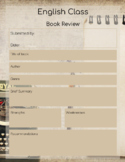 Book Review Template