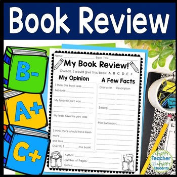 Book Review Template: Book Review Template perfect for any book | TpT