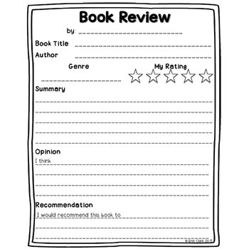 here are the notes for the book review developed