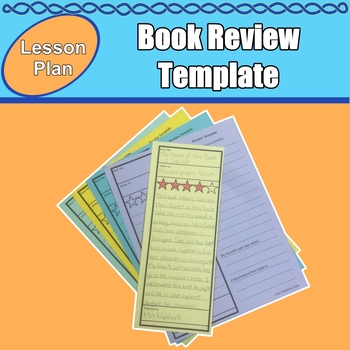 Preview of Book Review Template and Lesson Plan