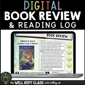 Preview of Book Review Template and Reading Log