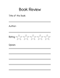 Book Review Template for Reading Responses