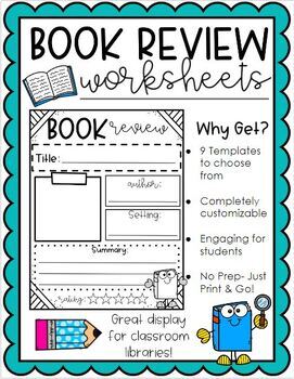 Preview of Book Review Templates