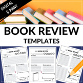 Book Report Templates - Print &  Digital - Book Review Tem