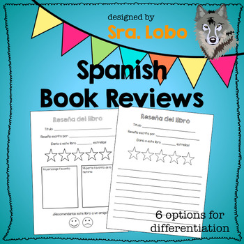 Preview of Book Review Templates in Spanish