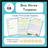 Book Review Templates - Three Writing Levels
