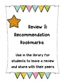 Book Review and Recommendation Bookmarks