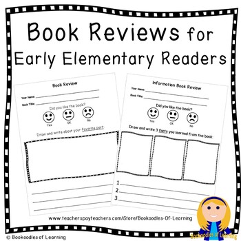 Preview of Book Reviews for Early Elementary Reading: 15 Templates for Book Reports